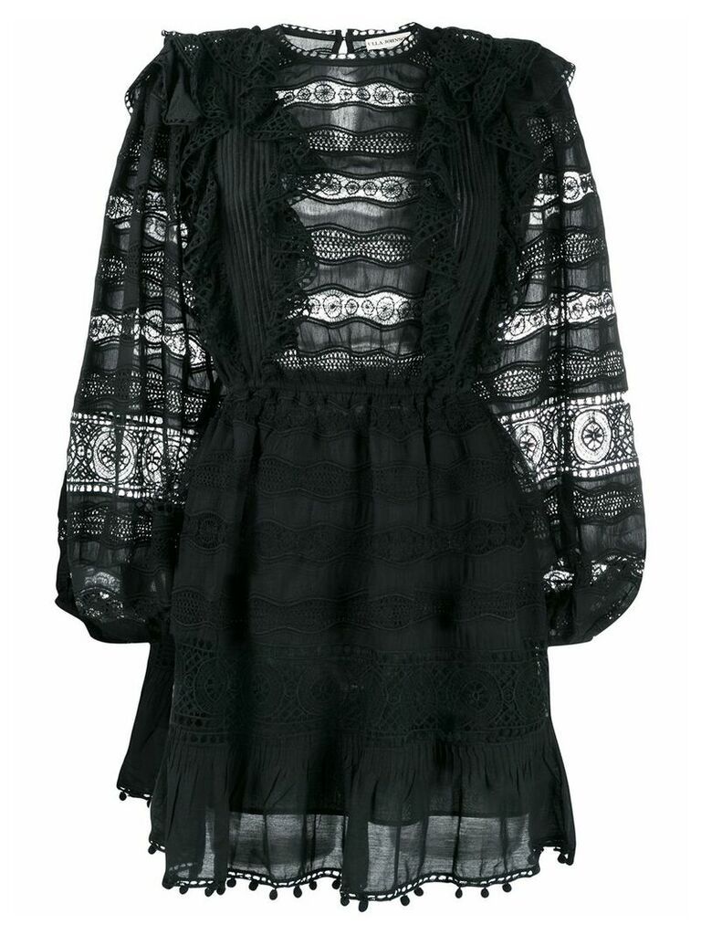 Ulla Johnson crochet mini dress - Black