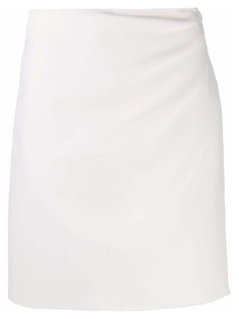 MSGM ruched skirt - White