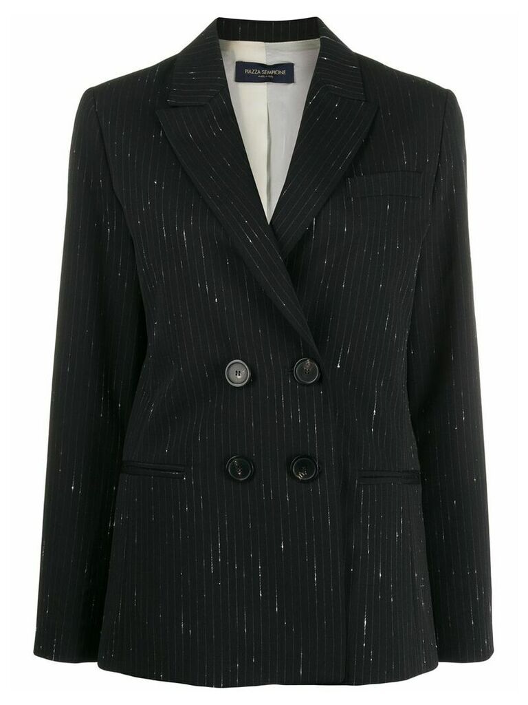 Piazza Sempione classic fitted blazer - Black