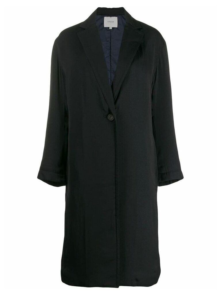 Vince classic single-breasted coat - Blue