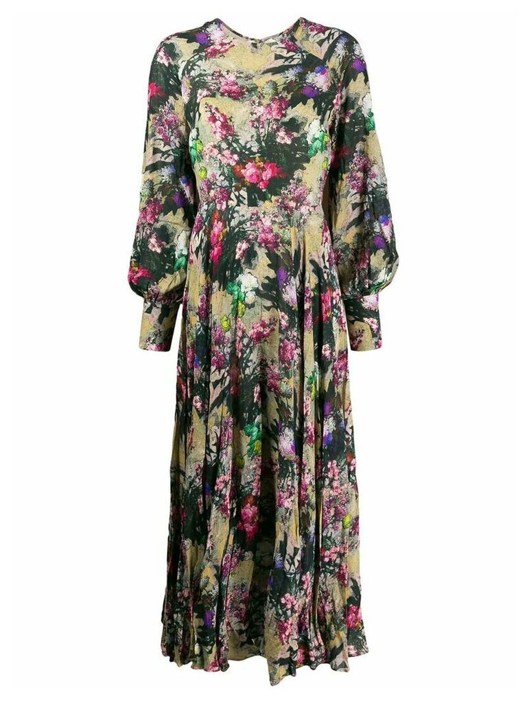 ROTATE floral long-sleeved maxi dress - 6123 WILD FLOWER