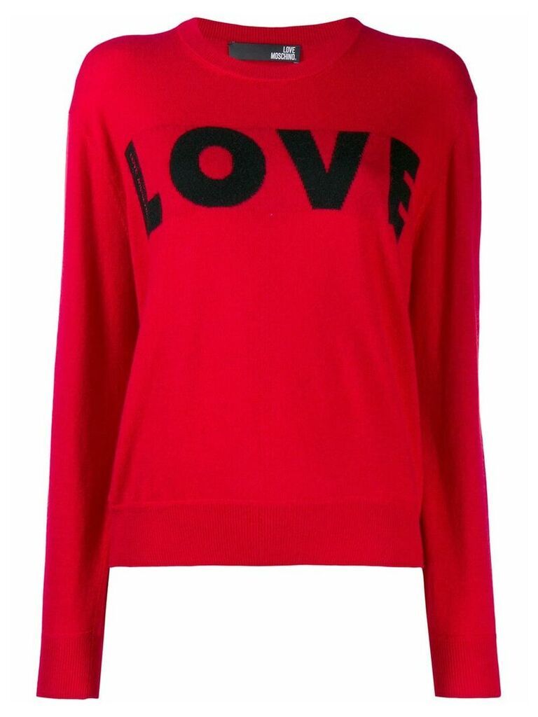 Love Moschino Love knit jumper - Red