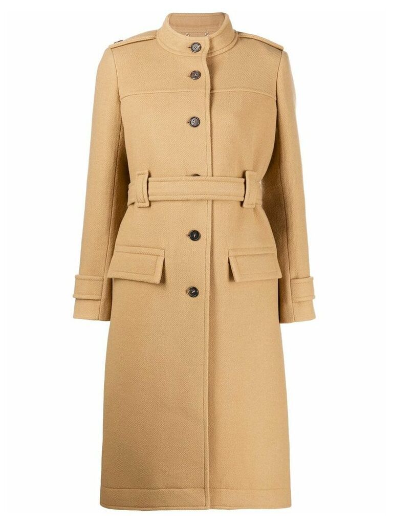 Chloé belted single-breasted coat - Neutrals