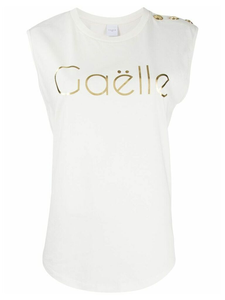 Gaelle Bonheur Panna E Oro T-shirt - White