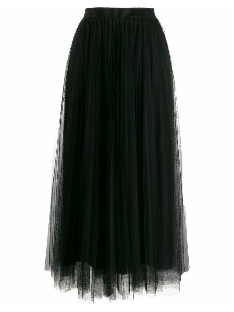 Fabiana Filippi pleated layered skirt - Black