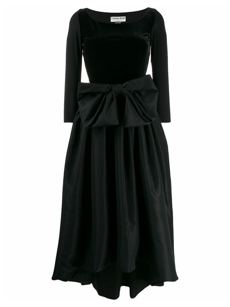 Le Petite Robe Di Chiara Boni oversized bow dress - Black
