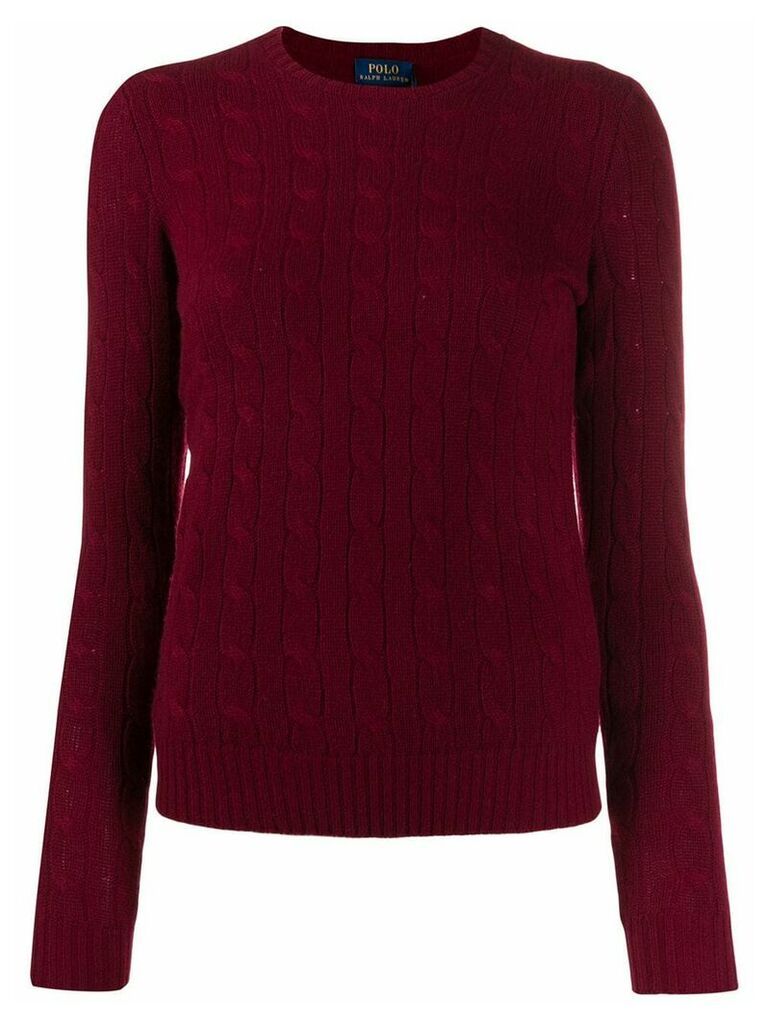 Polo Ralph Lauren cable-knit fitted sweater - Red