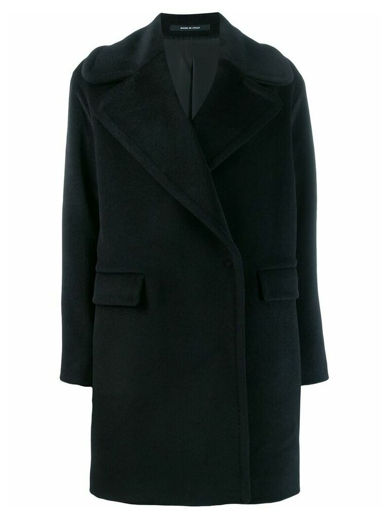 Tagliatore wool single breasted coat - Black