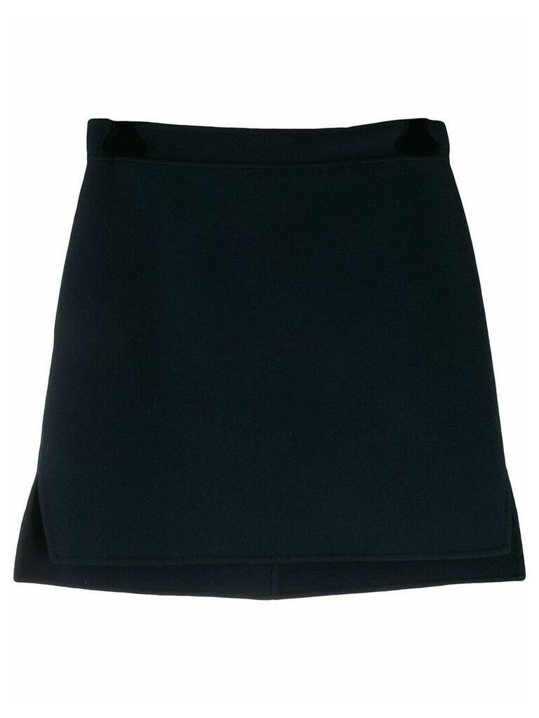SPORTMAX A-line fitted skirt - Blue