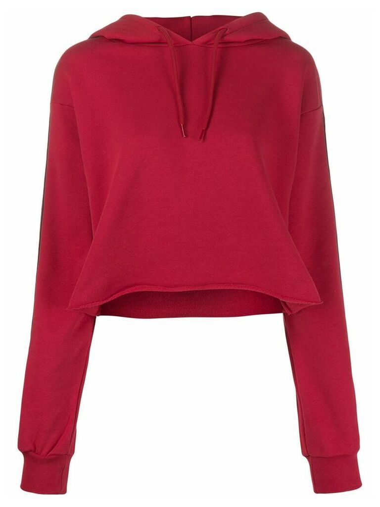 Gaelle Bonheur logo lined hoodie - Red