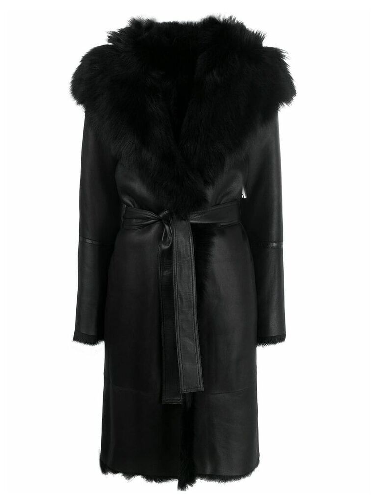 Joseph reversible leather coat - Black