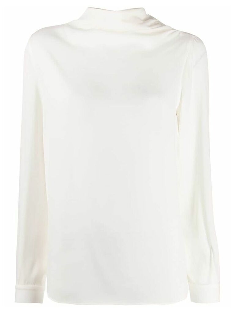 Fabiana Filippi roll neck blouse - White