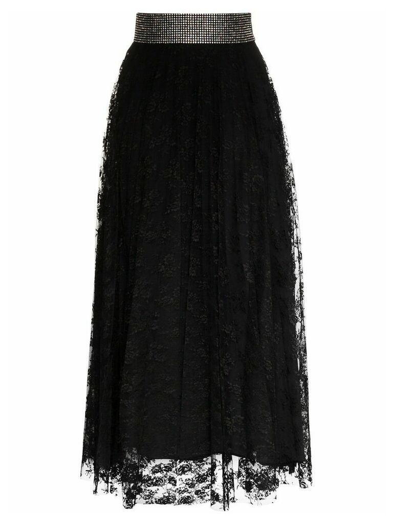 Christopher Kane crystal belt skirt - Black