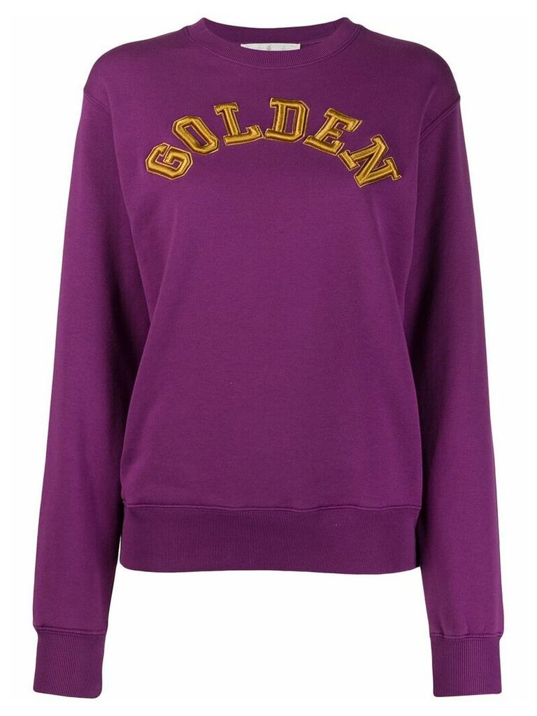 Golden Goose logo detail sweatshirt - PURPLE