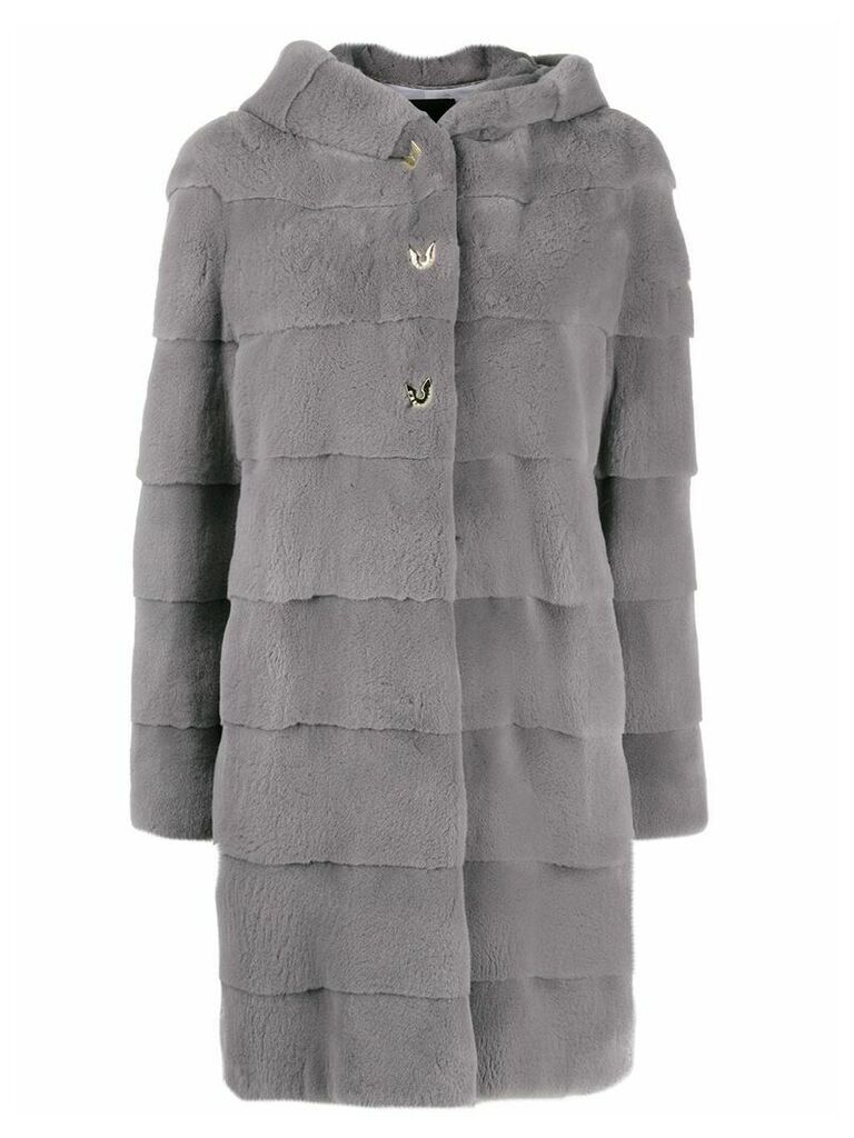 Liska hooded coat - Grey