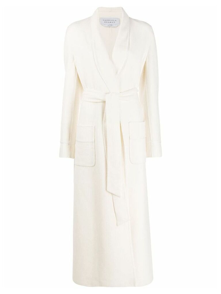 Gabriela Hearst Eduardo wrap coat - White