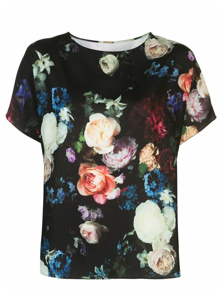 Adam Lippes floral print blouse - Black