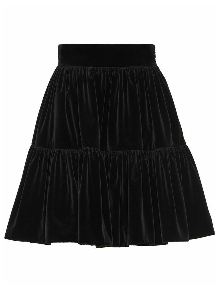 Miu Miu tiered skirt - Black