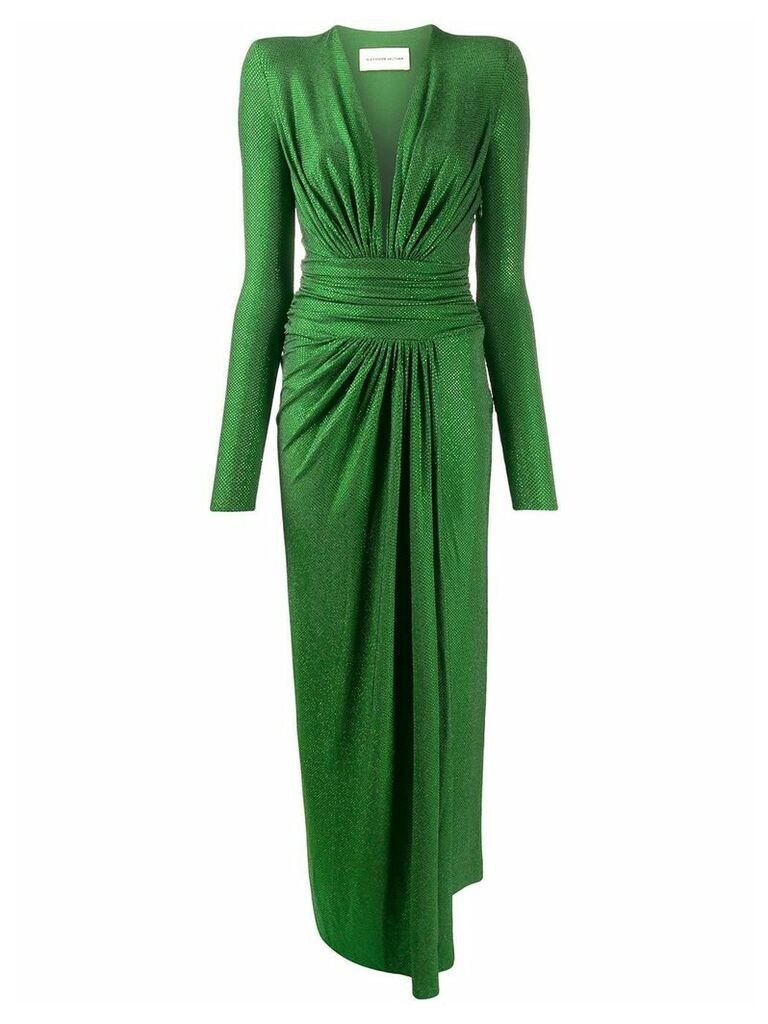 Alexandre Vauthier rhinestone embellished dress - Green