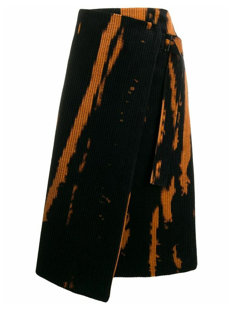 Tela intarsia-knit wrap skirt - Black