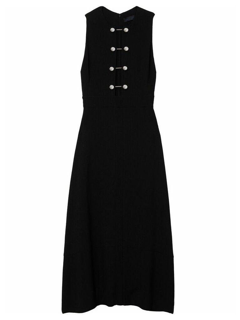 Proenza Schouler Sleeveless Barbell Closure Long Dress - Black