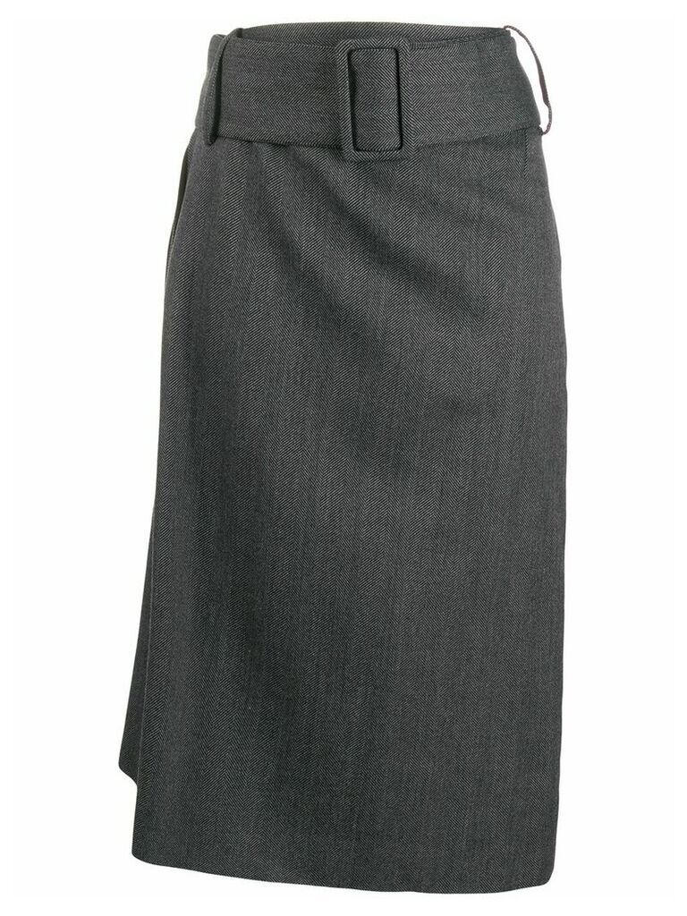 Rokh asymmetric waist skirt - Grey