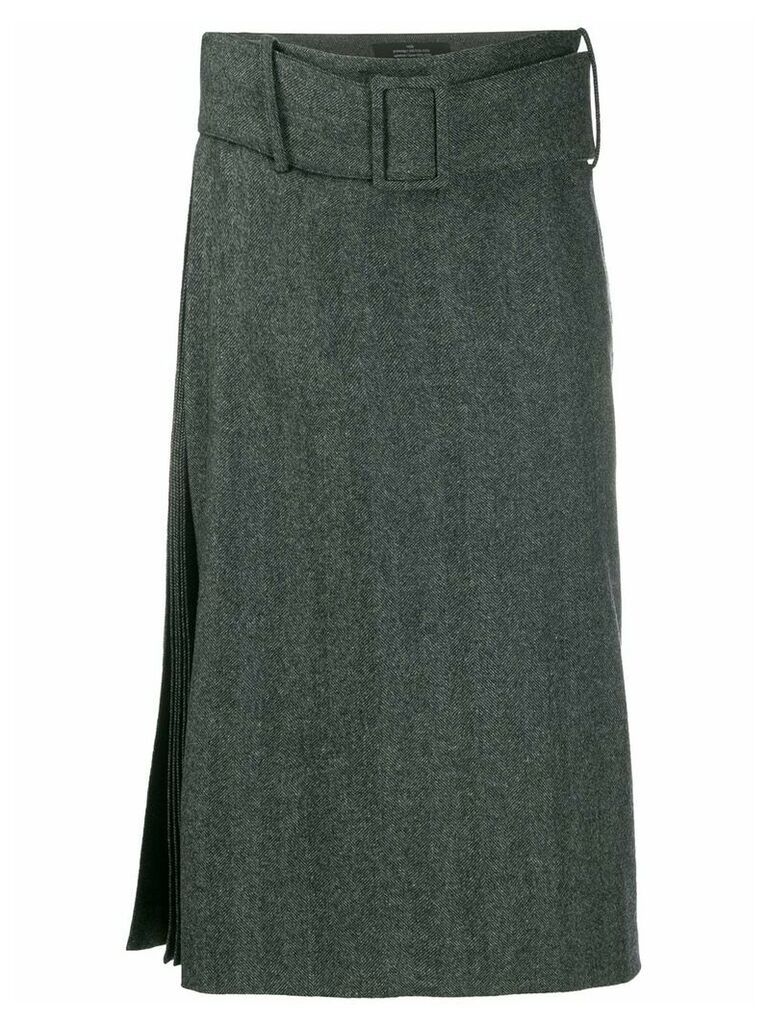 Rokh asymmetric waist skirt - Grey