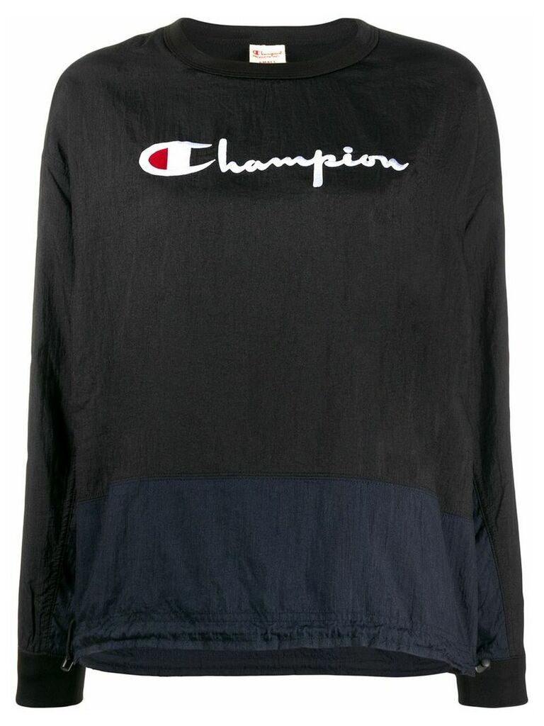 Champion logo embroidered sweatshirt - Blue