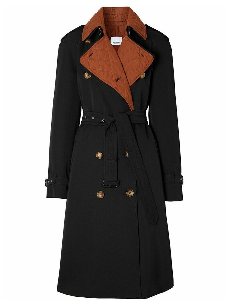 Burberry detachable-warmer trench coat - Black