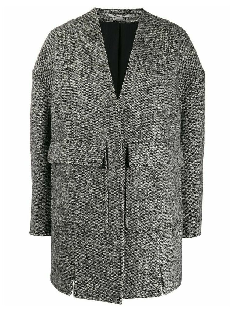Stella McCartney oversized wool coat - Black