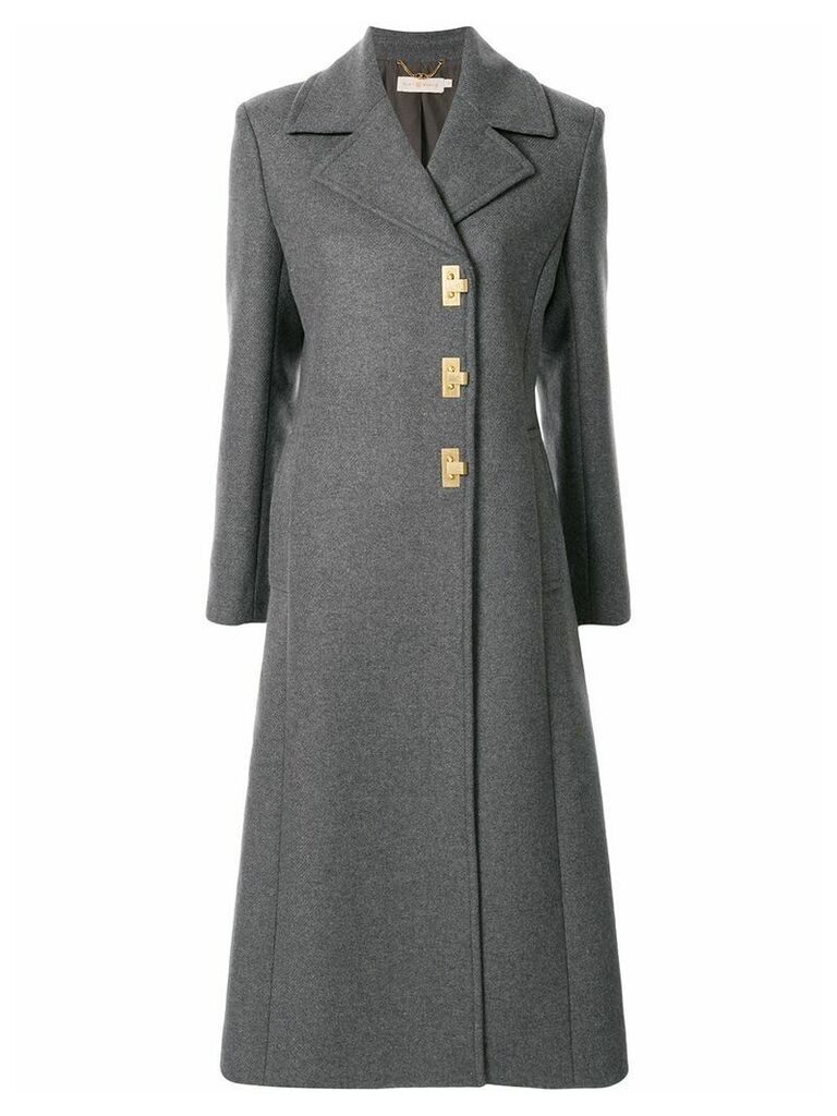 Tory Burch fitted toggle coat - Grey