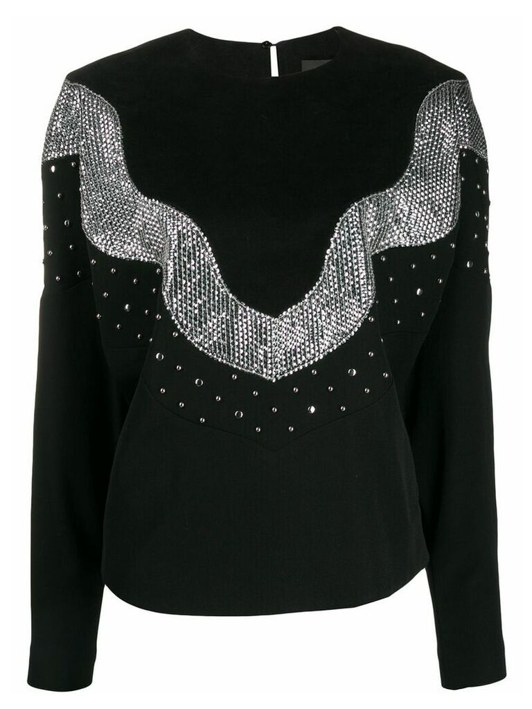 Isabel Marant Valia sequin embellished sweatshirt - Black