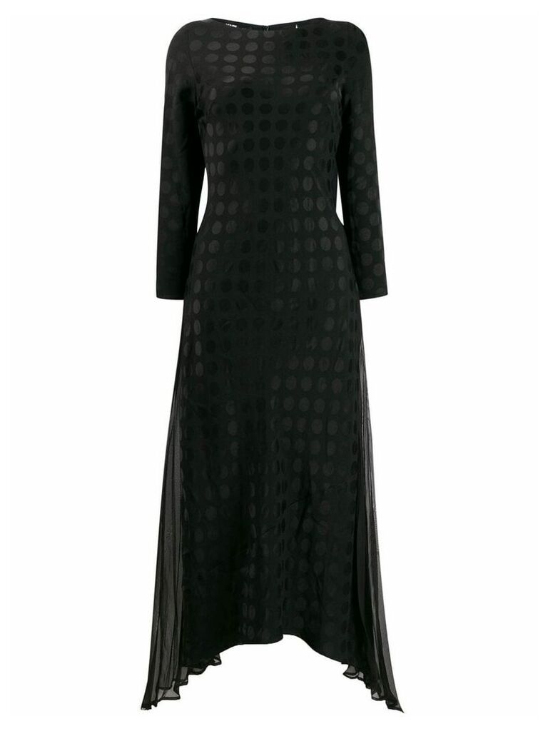 Karl Lagerfeld Karl x Carine satin dot dress - Black