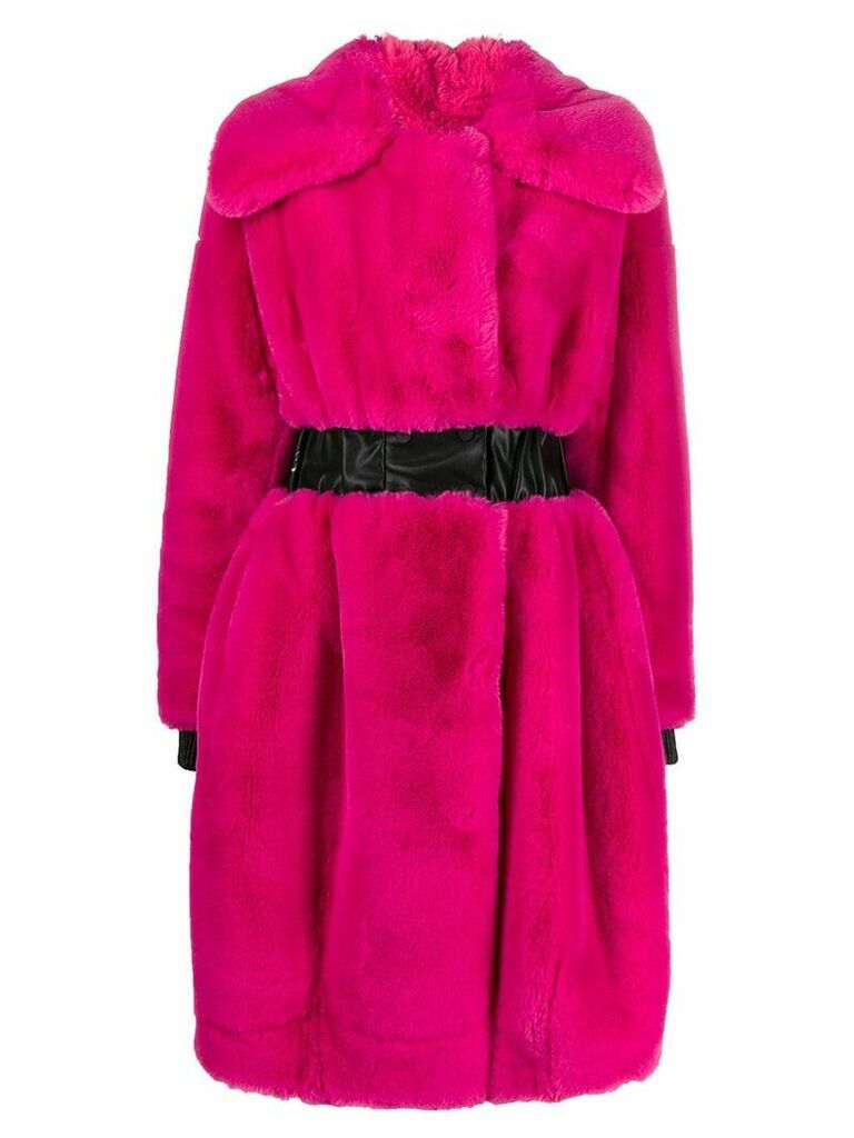 Karl Lagerfeld Karl x Carine fantasy fur coat - PINK