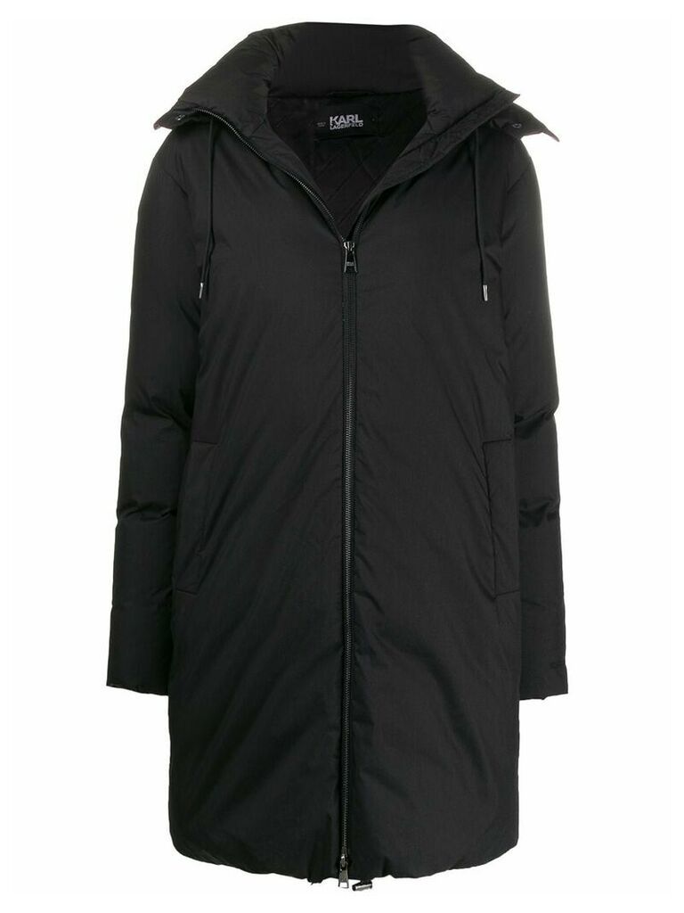 Karl Lagerfeld Karl x Carine puffer coat - Black
