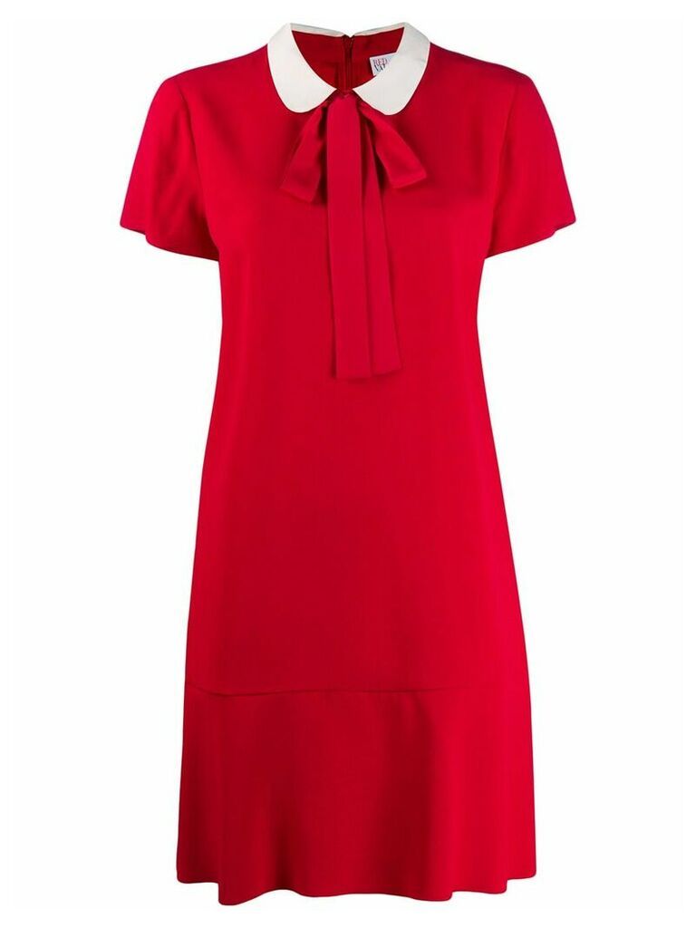Red Valentino contrast collar short dress