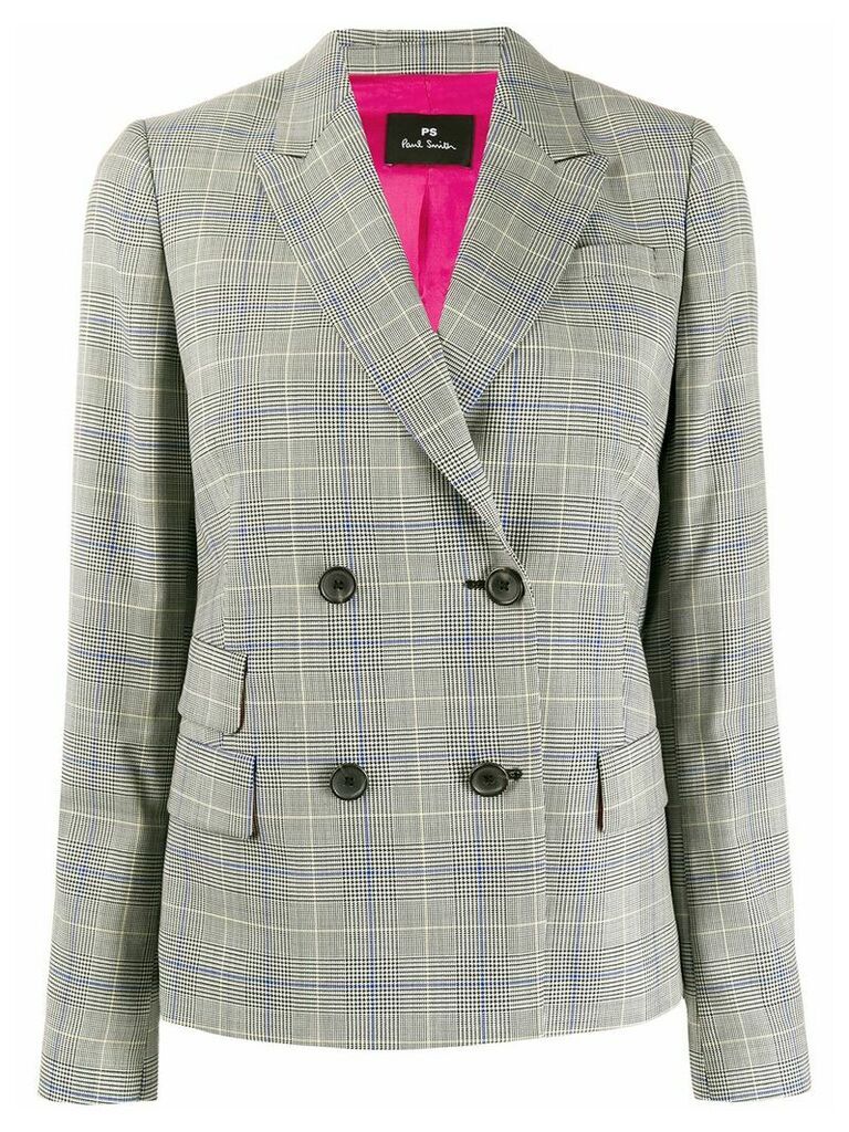 PS Paul Smith double-breasted check blazer - White