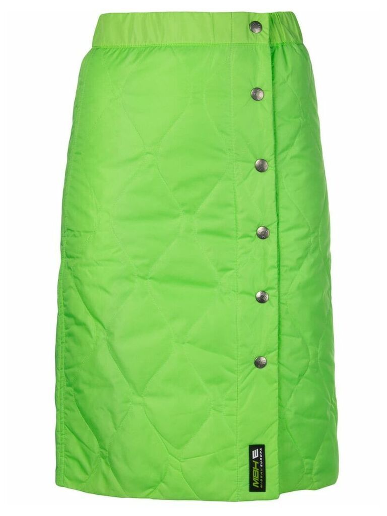MISBHV Europa quilted pencil skirt - Green
