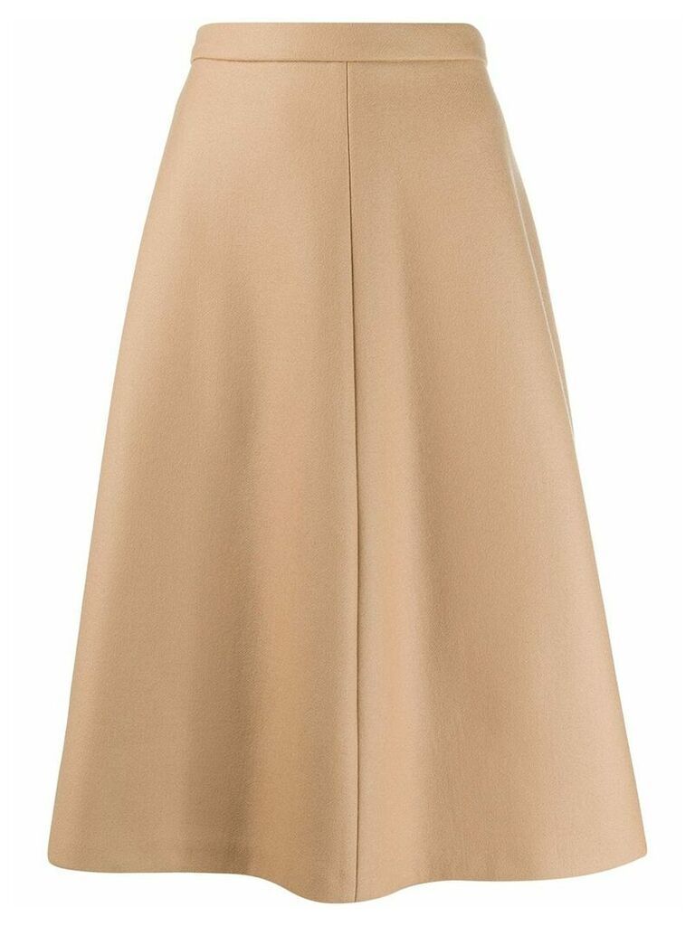 Miu Miu A-line flared skirt - Brown