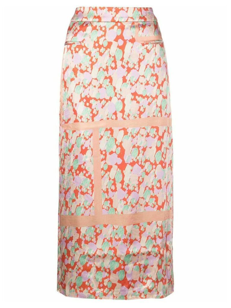 Rejina Pyo gathered high-waist floral skirt - Multicolour