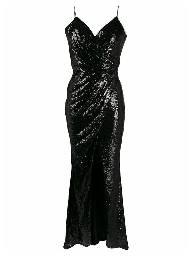 Blanca Vita sequin fitted dress - Black
