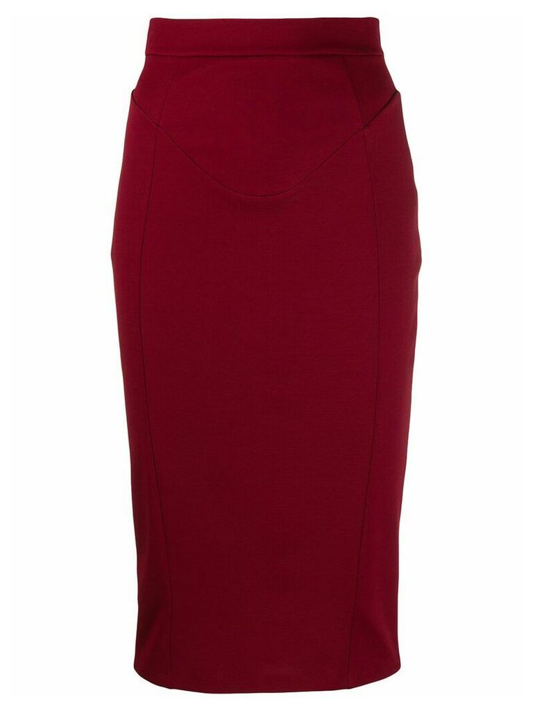 Murmur Cast midi skirt - Red