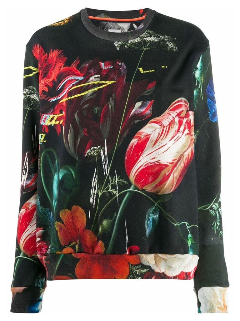 Paul Smith floral print sweatshirt - Black