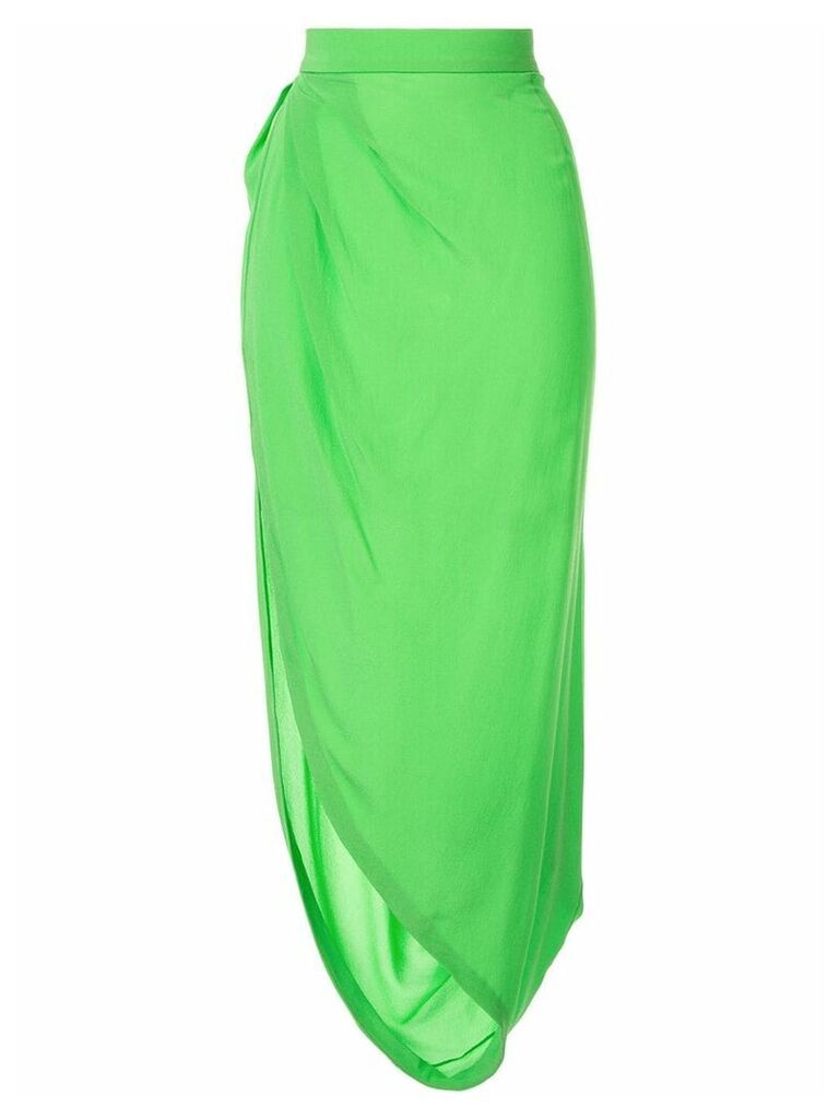 Kitx Lush draped silk skirt - Green