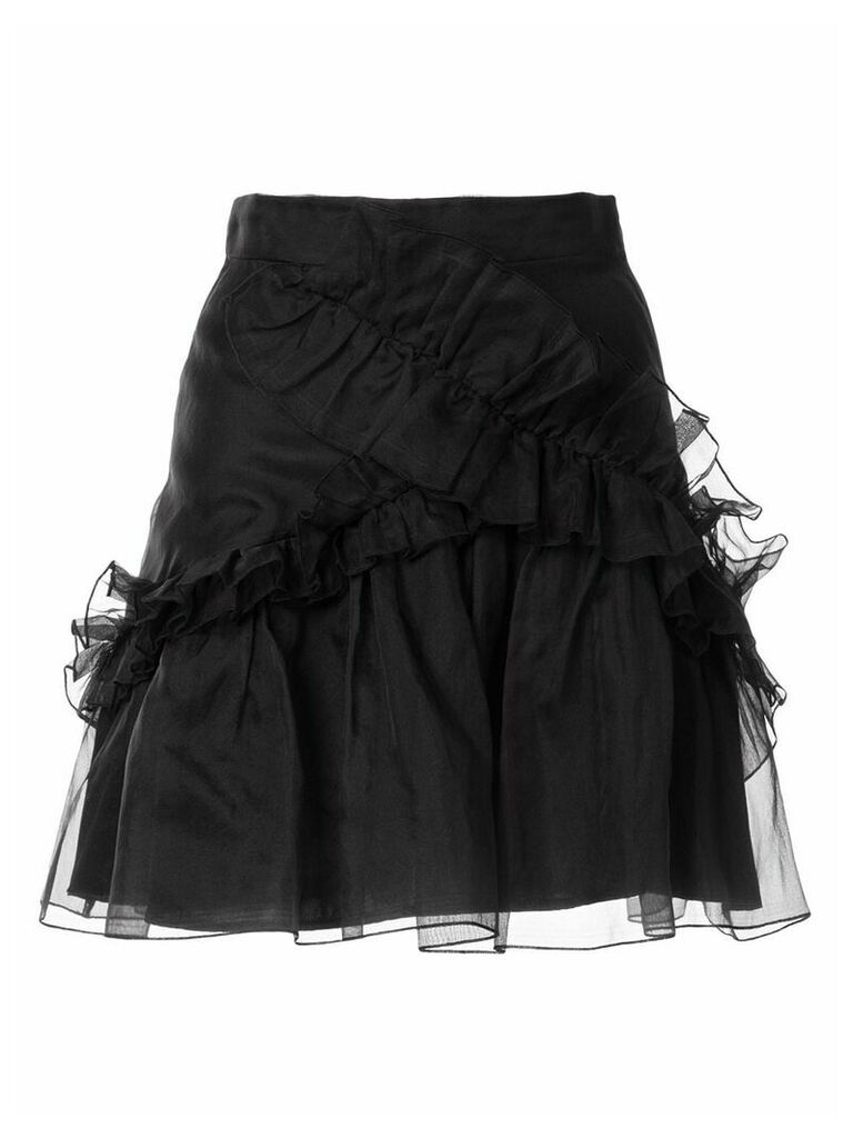 Macgraw Souffle ruffle skirt - Black