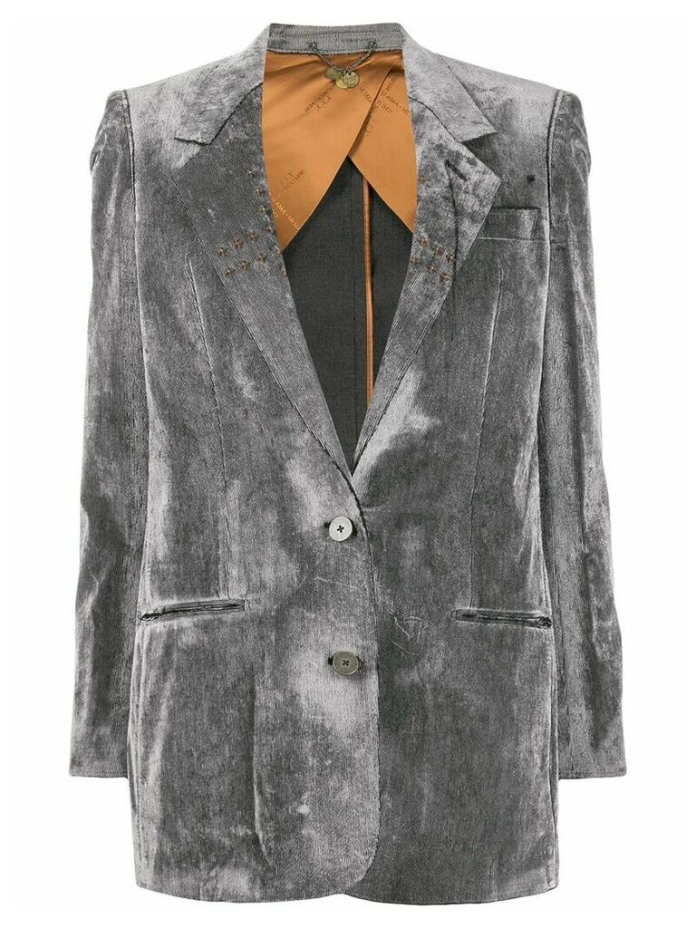Maurizio Miri Mila studded blazer - Grey