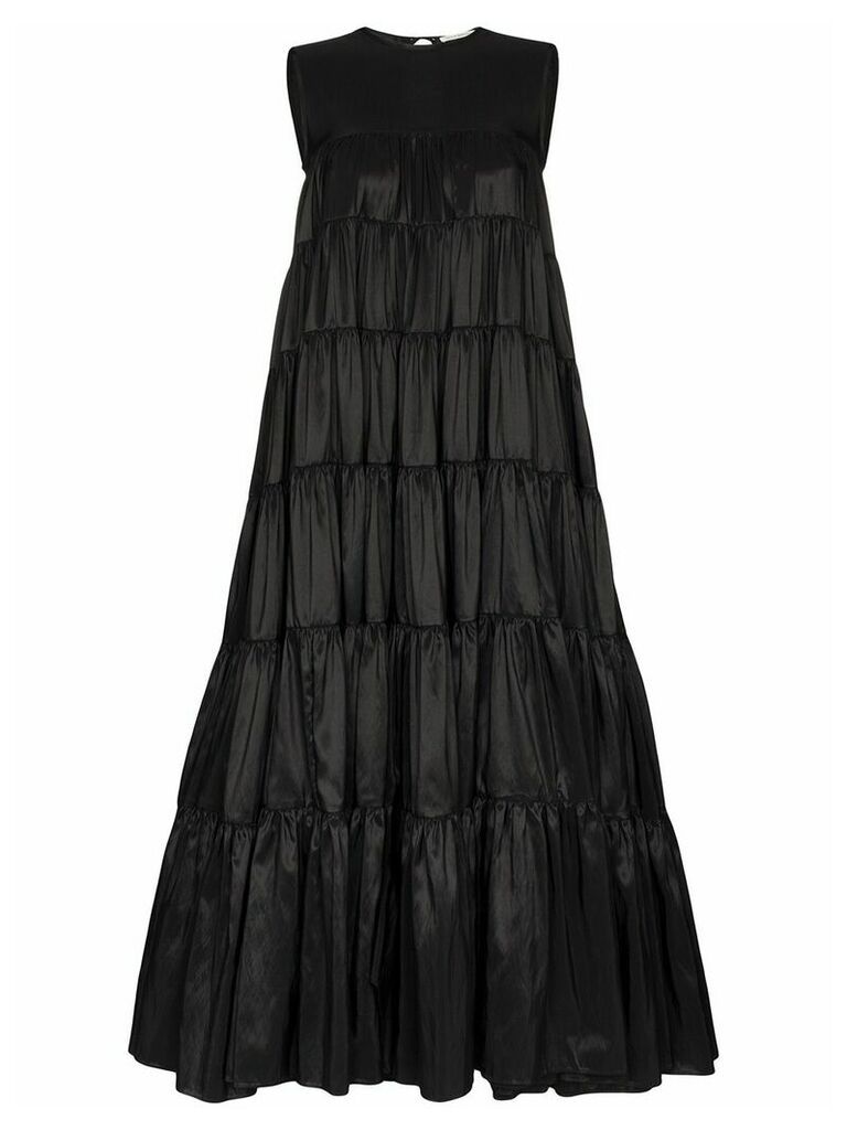 Cecilie Bahnsen sleeveless tiered maxi dress - Black