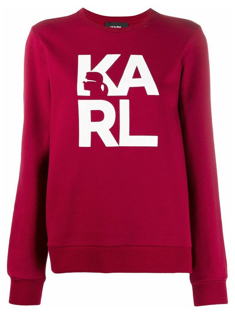 Karl Lagerfeld Karl Square Logo sweashirt - Red