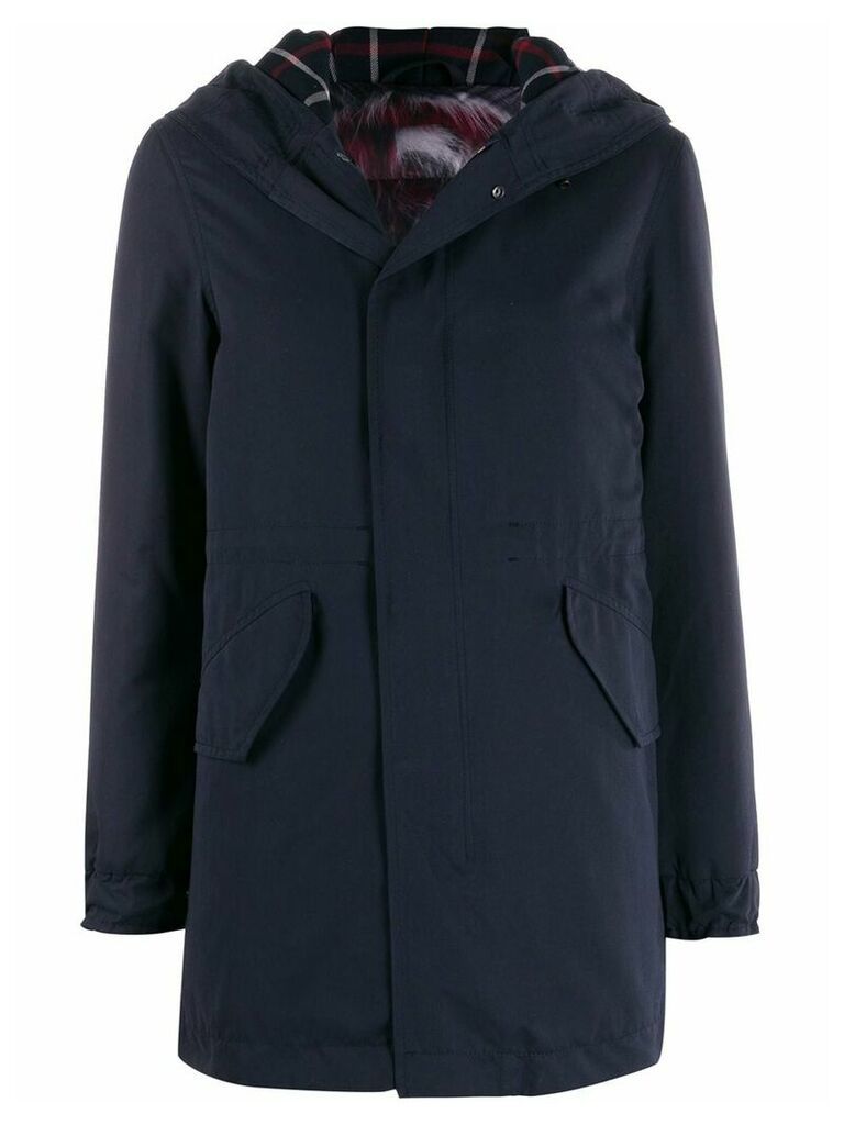 Mr & Mrs Italy reversible hooded coat - Blue