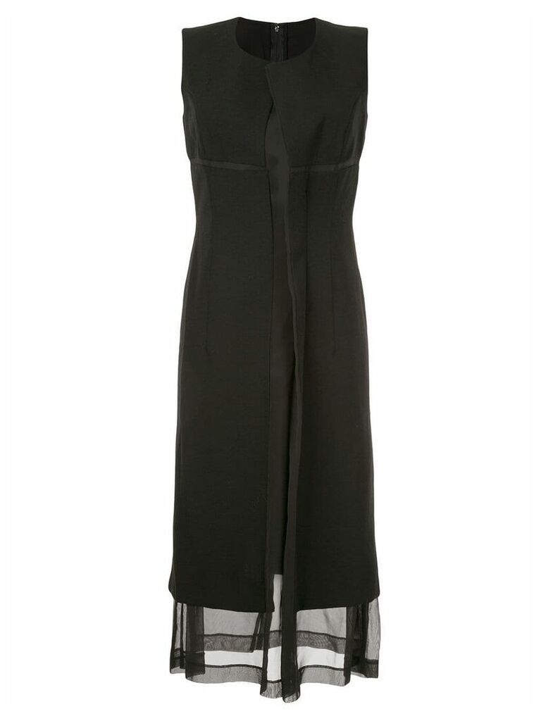 Comme Des Garçons Pre-Owned sheer panel dress - Black